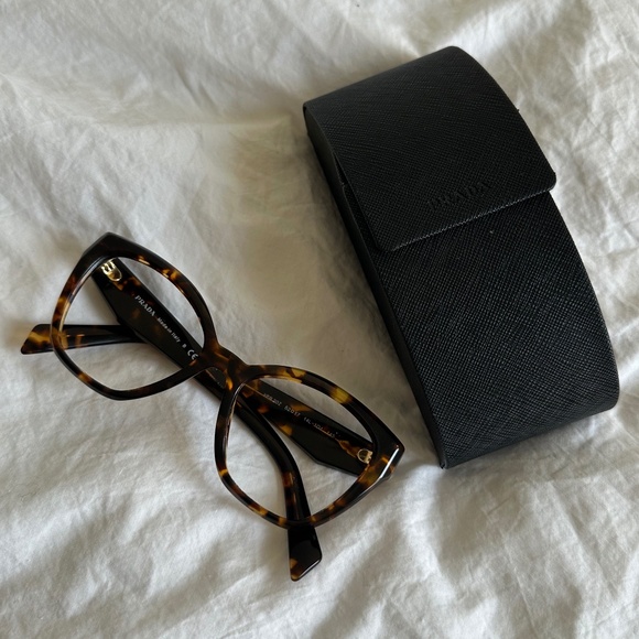 Prada Tortoiseshell Cat Eye Glasses (Frames Only) - Picture 1 of 9
